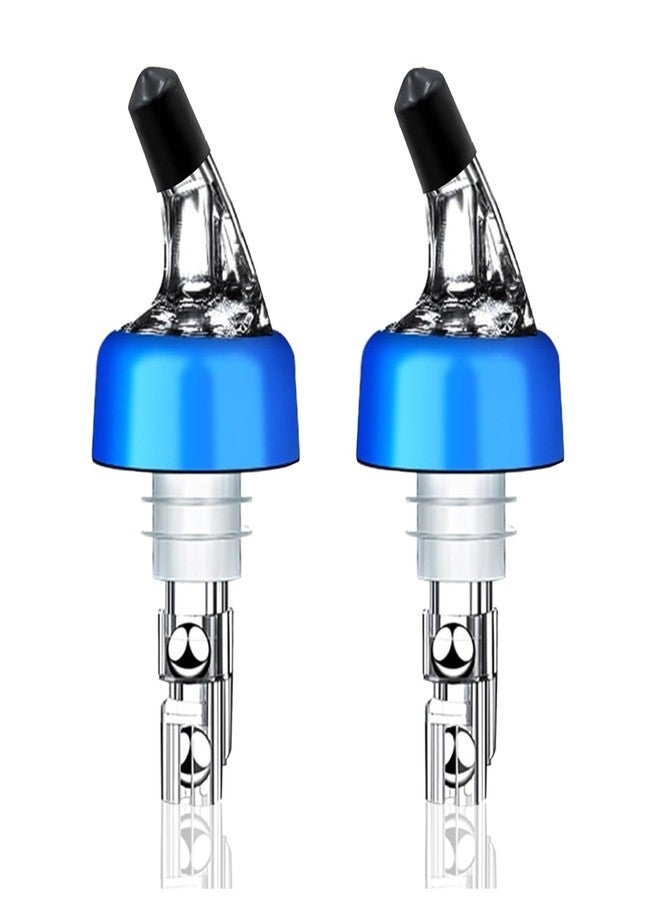 دبليو اي اف جي اي ام اف عبوة من قطعتين من فوهات صب المشروبات الكحولية الأوتوماتيكية - موزع قياس المشروبات الكحولية السريع مع أغطية مانعة للغبار، موزع فوهات قياس النبيذ لبار الكوكتيل المنزلي (1.5 أونصة/45 مل - عبوة من قطعتين) - Image 1