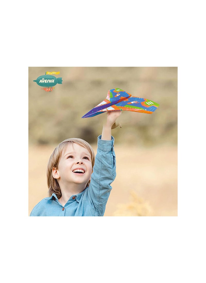 Avenir - Avenir Origami - Create My Own Airport | Build and Fly Paper Planes - 40 Designs in 8 Styles - Instruction Booklet for Perfect Origami Shapes | Hours of Adventure for Kids 3+ - Image 1