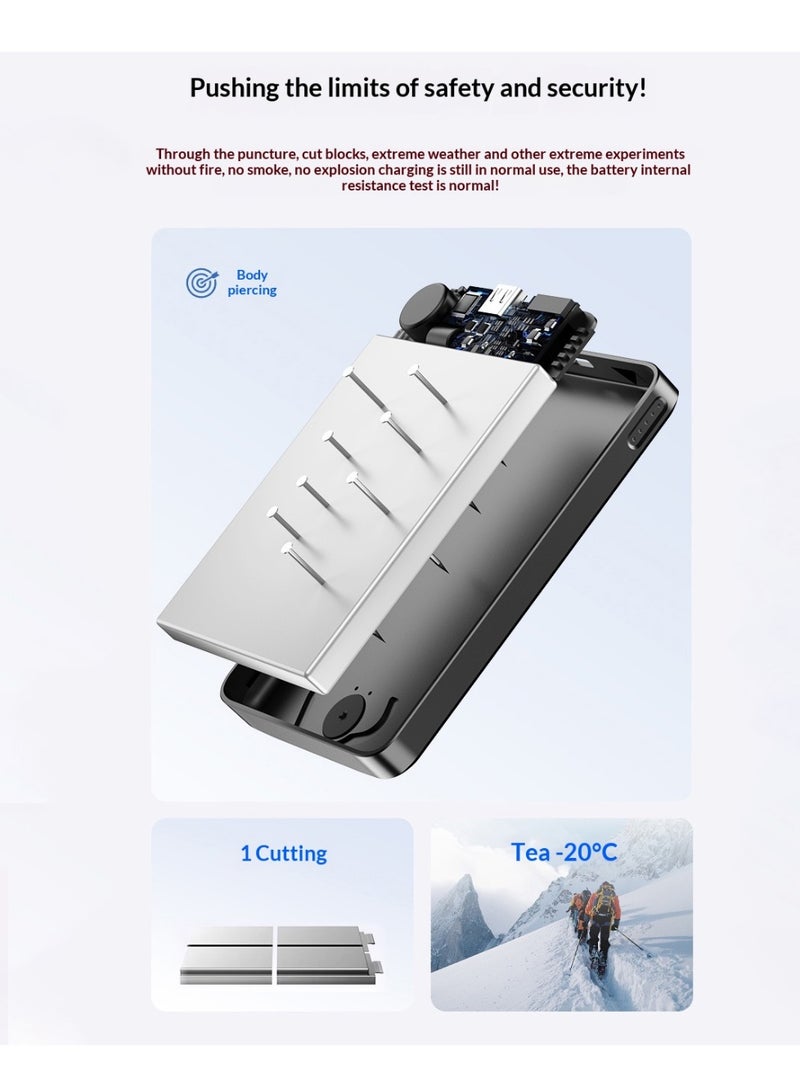 Ai1 Portable Power Bank 5000mAh with 20W Wireless Charger and AI Translator 136 Languages Support for iOS Android - Image 5