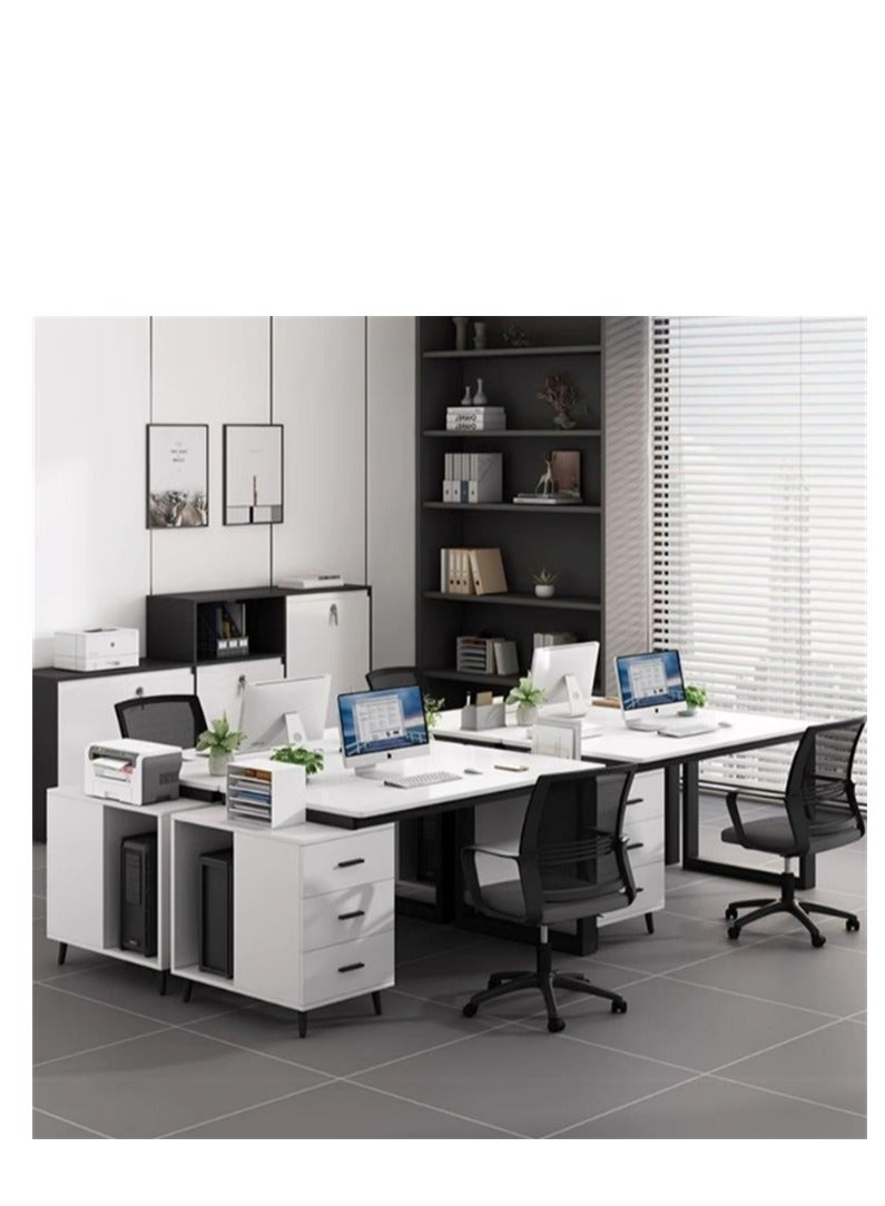 Generic Computer Table Home Office Desk Table Computer Study Table, Simple Writing Table,Sturdy Office Table, Computer and Multifunction Table Home Office Workstation with 3 Drawers  - Image 4