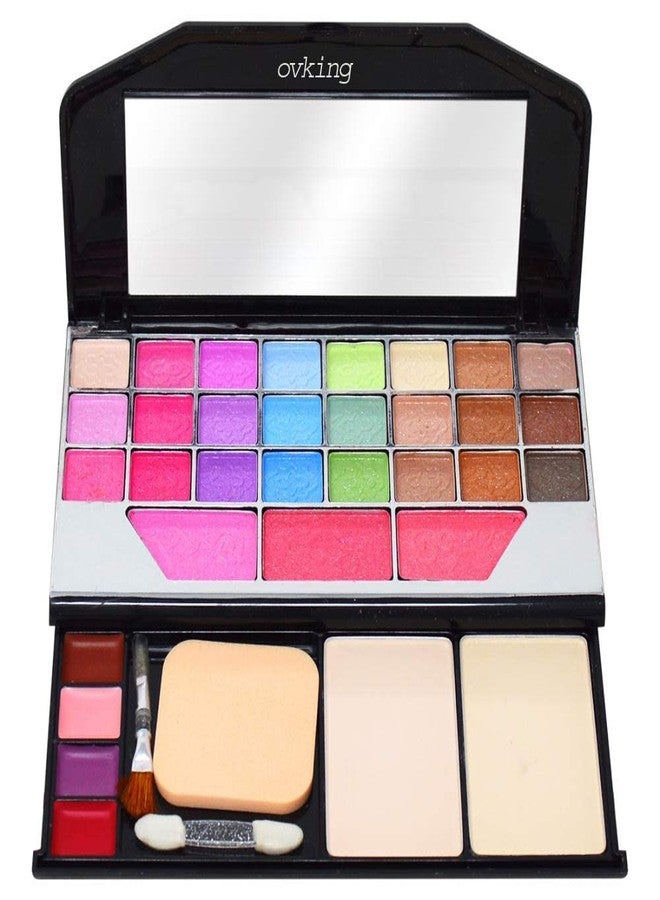 Ovking Multicolor EyeShadow Super pigmented Shimmery And Glittery Mini Palette Makeup Kit - Image 2