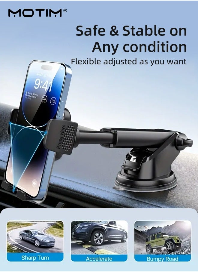 Car Phone Holder for Dashboard Windshield, Adjustable Rotatable Phone Mount Mobile Car Holder, Car Mobile Mount Stand Compatible  with iPhone 16/15/14 Series Galaxy Z Flip 5/4 S24/S23, Xiaomi - pzsku/ZFC4F6A0EC385C72A0A3EZ/45/_/1732866227/903050b7-c3ed-49e4-b3b8-660f143bd880