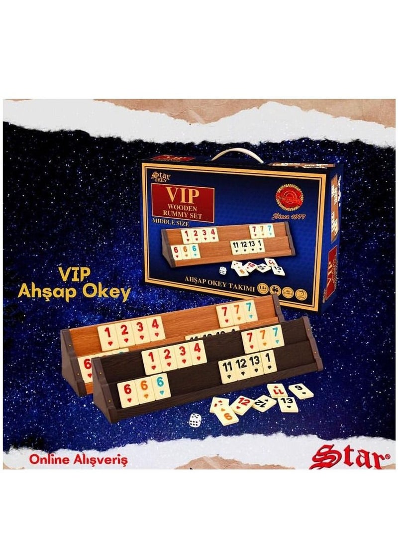 168 - VIP Turkish wooden okey game - Image 1