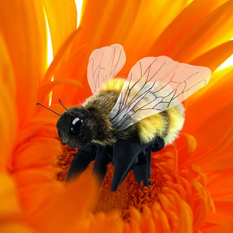 Folkmanis Honey Bee Hand Puppet, Yellow, Black (3028) - Image 2