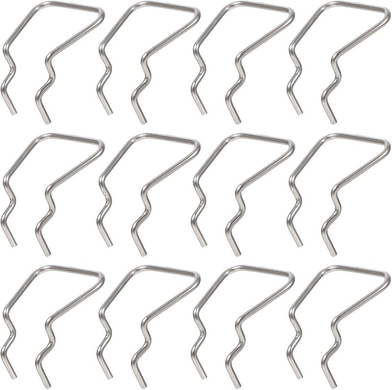 خطافات لوح التثبيت من الفولاذ المقاوم للصدأ 12 قطعة، تنظيم الأدوات، تخزين المرآب والمطبخ - Image 1