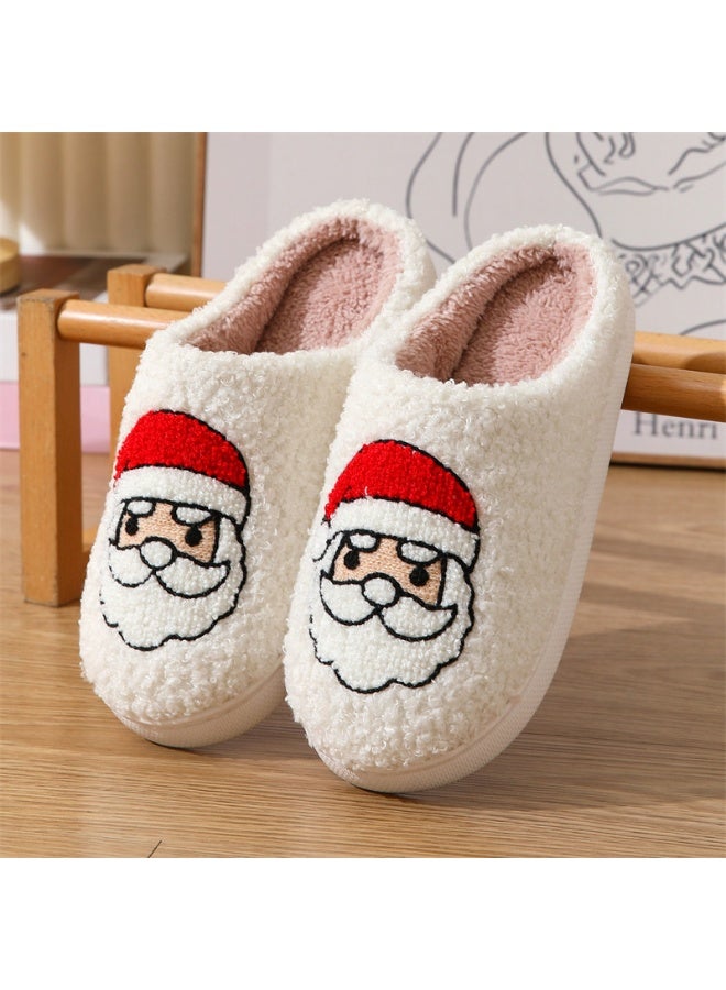 إسكدنيا الصفحة الرئيسية حذاء عيد الميلاد للنساء الرجال، الشتاء حذاء بلوش مع رغوة الذاكرة، فلوفي ناعم انزلاق دافئ على حذاء المنزل