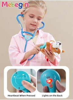 MEBEGIN Deluxe Medical Playset with Nurse's and Doctor's Uniforms, Medical-themed Pretend Toys, Simulation Play Doctor Toys Set with Various Accessaries, Creative Safety Play House Toys, Ideal Gift for Kids  - Image 4