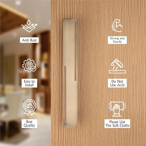 COMPASS 12" Stainless Steel 304 Grade Main Door Handle | Door Handles for Main Door | Pull Handles for All The Doors of House | Office | Hotels, Antique Finish| 102 - Image 4