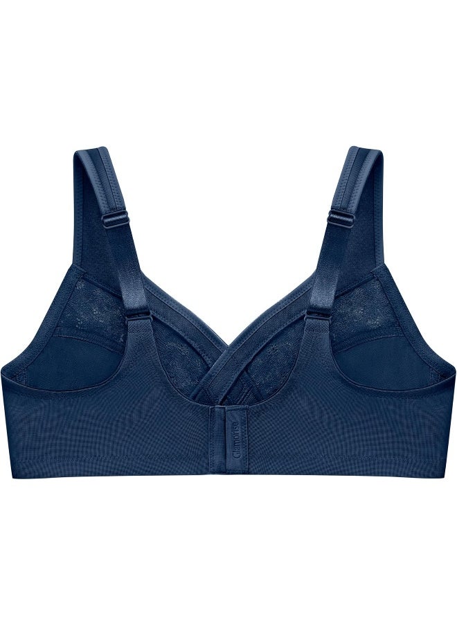 Glamorise Glamorise Women's Full Figure Wirefree Minimizer Support Bra #1003  - Image 5