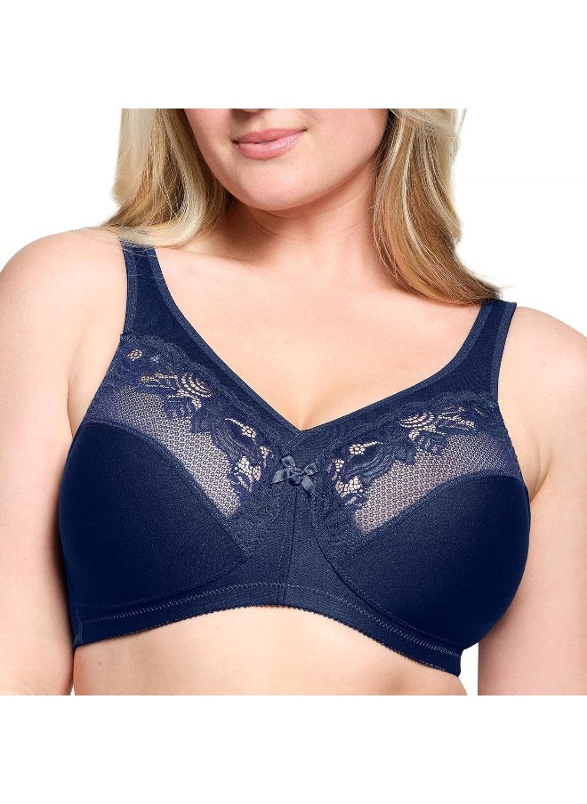 Glamorise Glamorise Women's Full Figure Wirefree Minimizer Support Bra #1003  - Image 1
