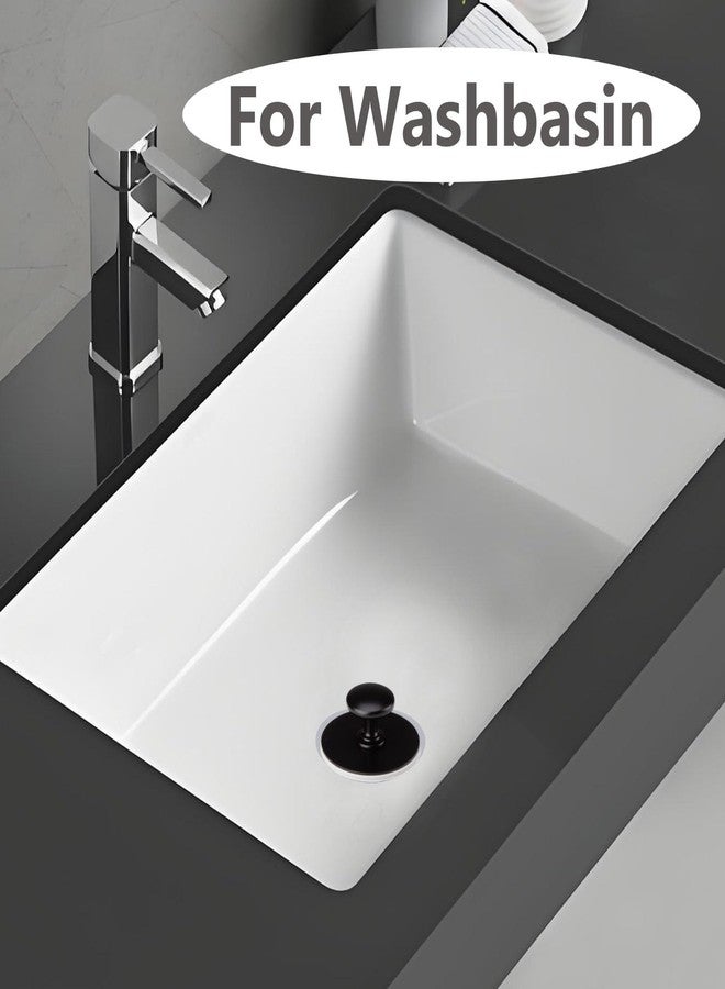 Bathtub Drain Stopper,Tub Silicone Stopper,Bathtub Drain Replacement Accessories,Suitable for Bathtubs,Sinks,Washbasin Drain Ooutlet Rubber Drain Stopper (Black) - Image 4