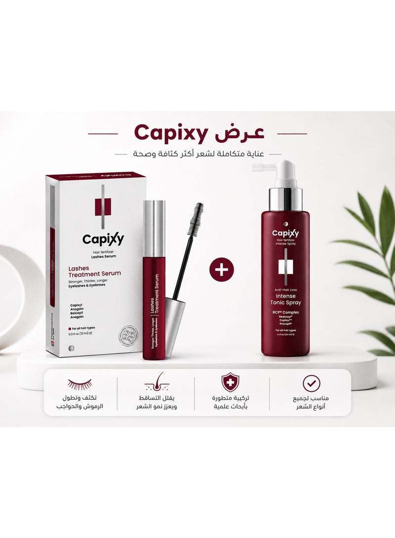 Capixy Lashes Treatment Serum 10 ml+ Capixy Intense Tonic Spray125 ml