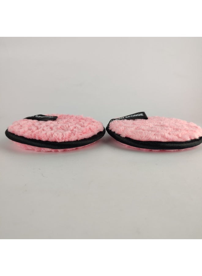 Pack of 2 Microfiber Makeup Remover Sponges – Soft & High Quality - Image 2