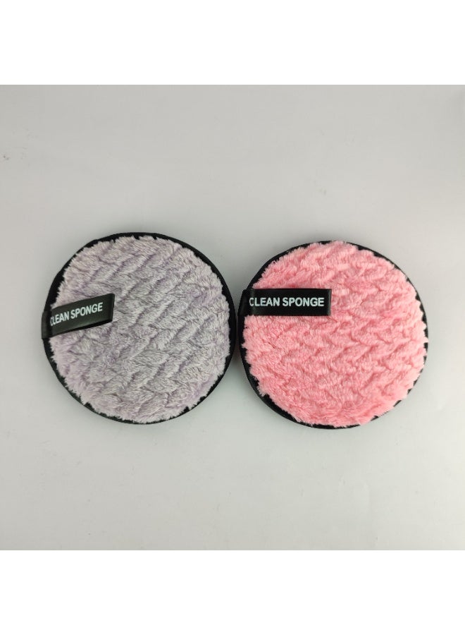 Pack of 2 Microfiber Makeup Remover Sponges – Soft & High Quality - Image 1