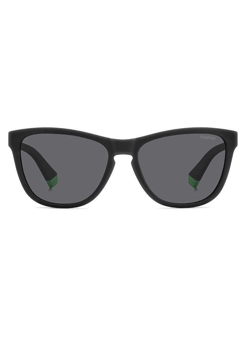 Polaroid Kids Unisex Polarized Rectangular Sunglasses - Pld 8056/S Black Millimeter - Lens Size: 49 Mm  - Image 3