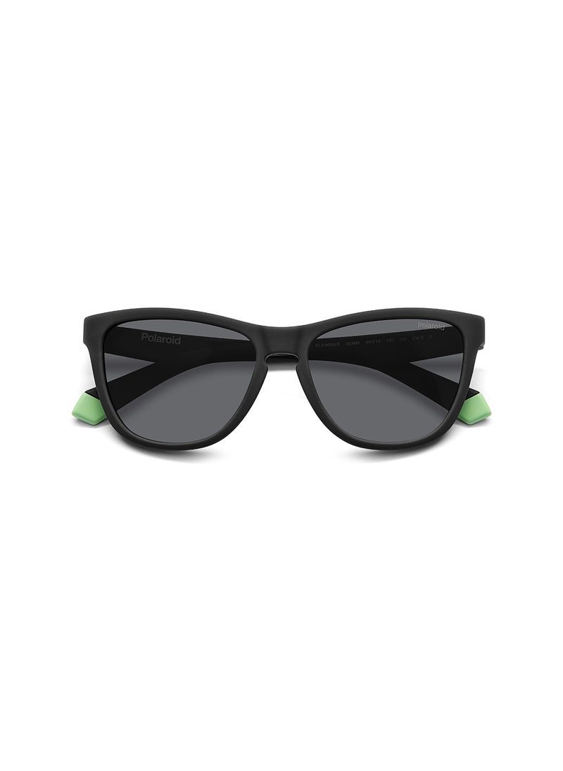 Polaroid Kids Unisex Polarized Rectangular Sunglasses - Pld 8056/S Black Millimeter - Lens Size: 49 Mm  - Image 4