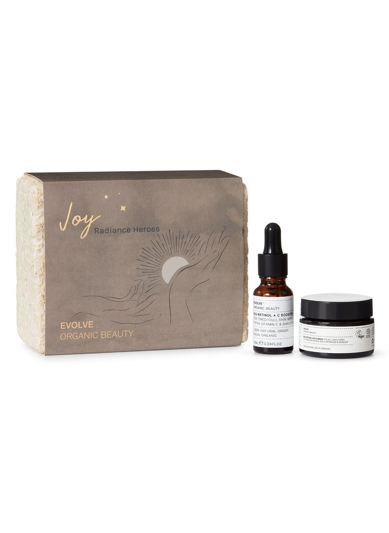 Evolve Organic Beauty - Evolve Organic Beauty - Radiance Heroes Natural Skincare Set | Small-Batch, Vegan Clean Beauty - Image 1