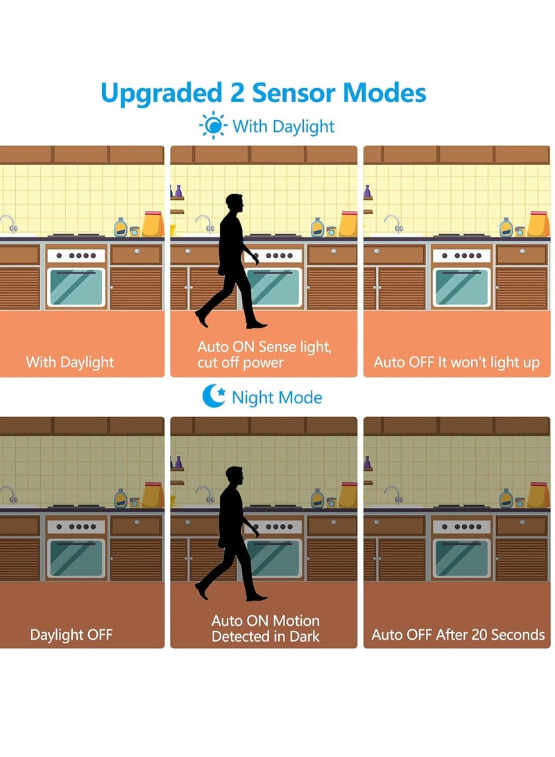 عام جديد جسم الإنسان التعريفي ضوء الليل قابلة للشحن غرفة نوم ضوء السرير المنزلية المطبخ الممر درج ضوء - Image 2