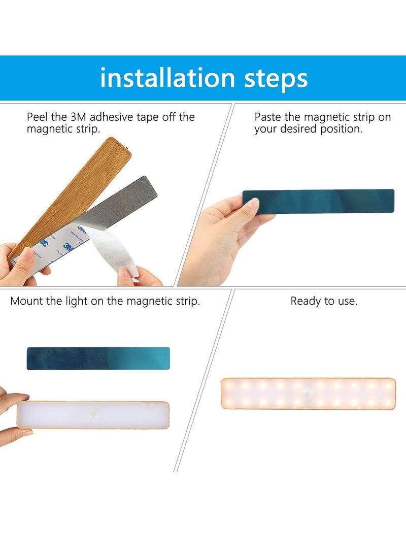 عام جديد جسم الإنسان التعريفي ضوء الليل قابلة للشحن غرفة نوم ضوء السرير المنزلية المطبخ الممر درج ضوء - Image 5