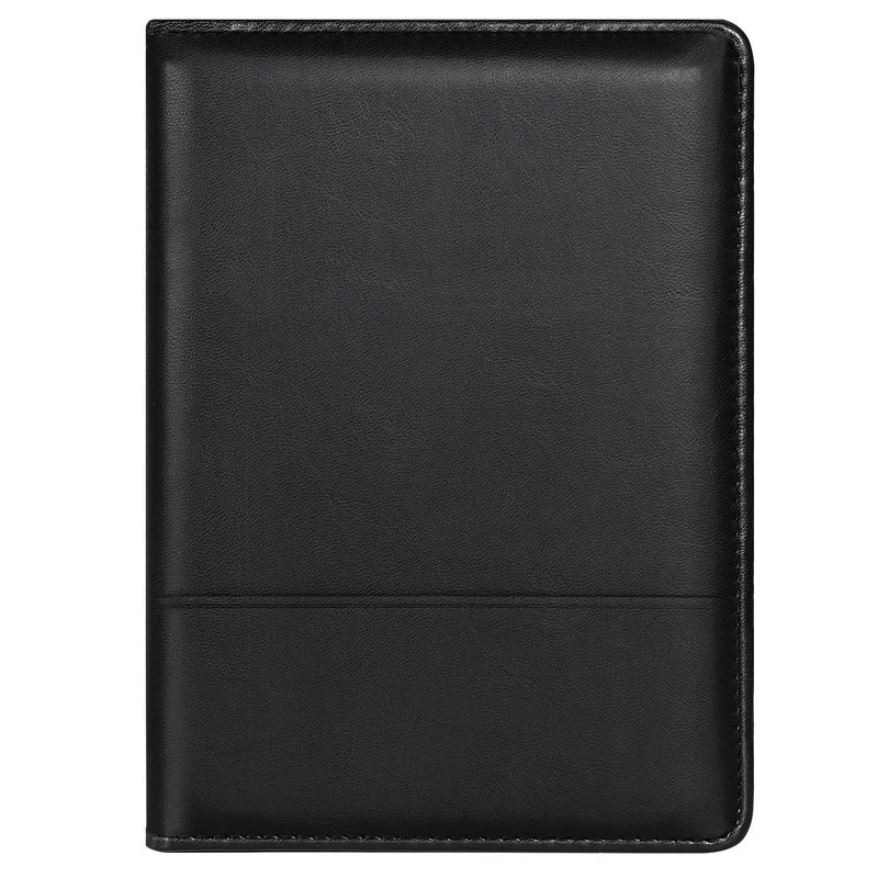 Gorbado Padfolio/Portfolio Binder, Mini Padfolio Portfolio Binder 5 x 8 Legal Writing Pad, A5 Document Organizer Folder for Men Women, Black - Image 2
