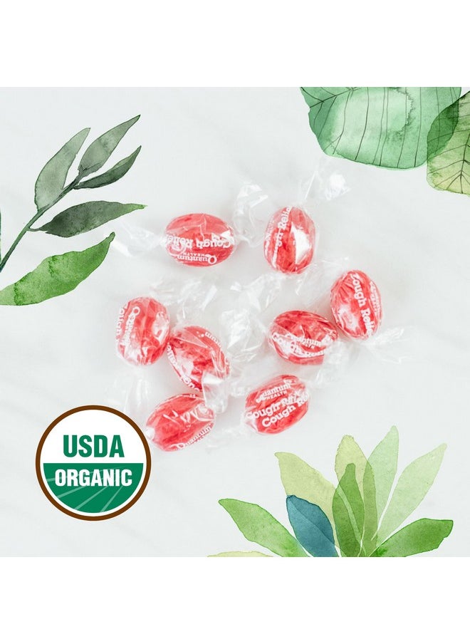 Quantum Quantum Health USDA Organic Cough Relief Lozenges|Bing Cherry|Natural Menthol Cough Suppressant|Soothes Sore Throat|USDA Organic|18 Count  - Image 2