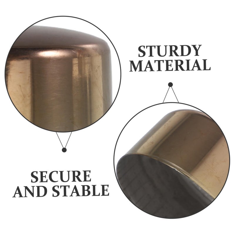 Stainless Steel Round End Caps For Stair Handrail Ladder Stabilizer 2 Pack - Image 4