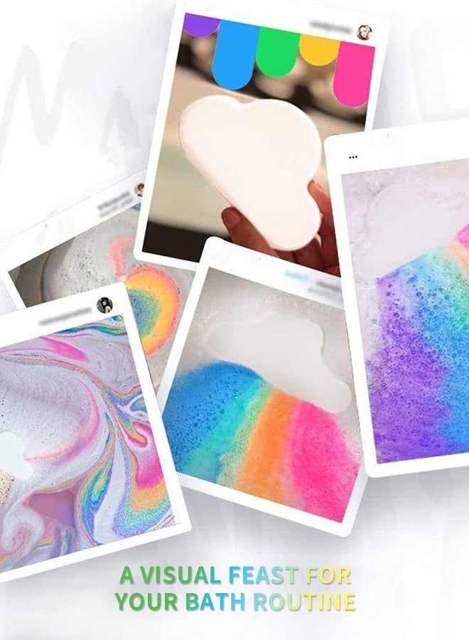 Bath Bombs Cloud-Shaped Bath Bomb 180g, Natural Essential Oil Infused Bath Fizzy, Colorful Bubble Bath Experience for Relaxation & Skin Care, Gentle Formula for Various Skin Types - Image 5