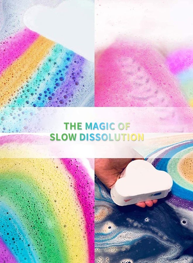 Bath Bombs Cloud-Shaped Bath Bomb 180g, Natural Essential Oil Infused Bath Fizzy, Colorful Bubble Bath Experience for Relaxation & Skin Care, Gentle Formula for Various Skin Types - Image 4