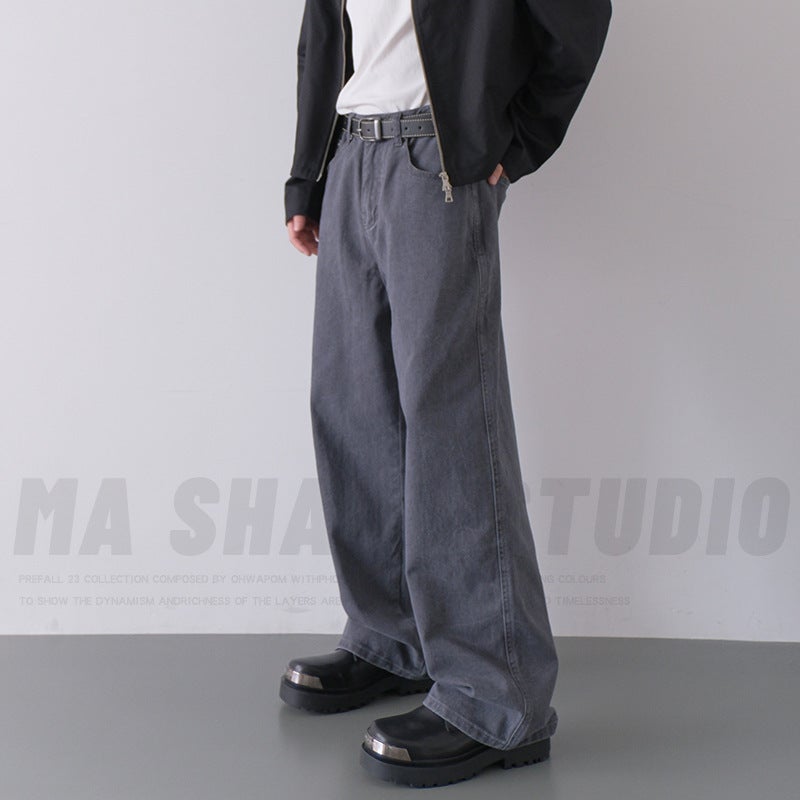 Unisex Classic Denim Jeans Loose Fit Daily Outdoor Wear - Image 5