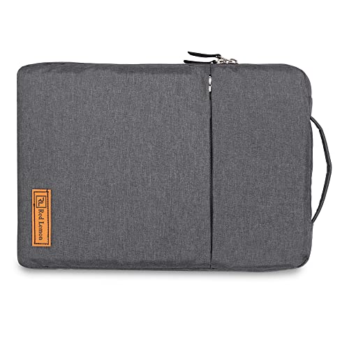 Red Lemon Ultra Protective Nylon Laptop Bag Sleeve Case Cover Pouch for 13 Inch/13.3 Inch Laptop/MacBook, Water Repellent, Men & Women (Grey) - Image 1