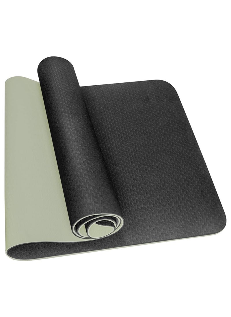 Sky Land Yoga Mat Non Slip,6mm Yoga Mat-Ideal for HiiT, Pilates, Yoga, and Home Workouts-TPE Gym Exercise Mat Ideal for Various Fitness Routines EM-9304-H  - Image 1