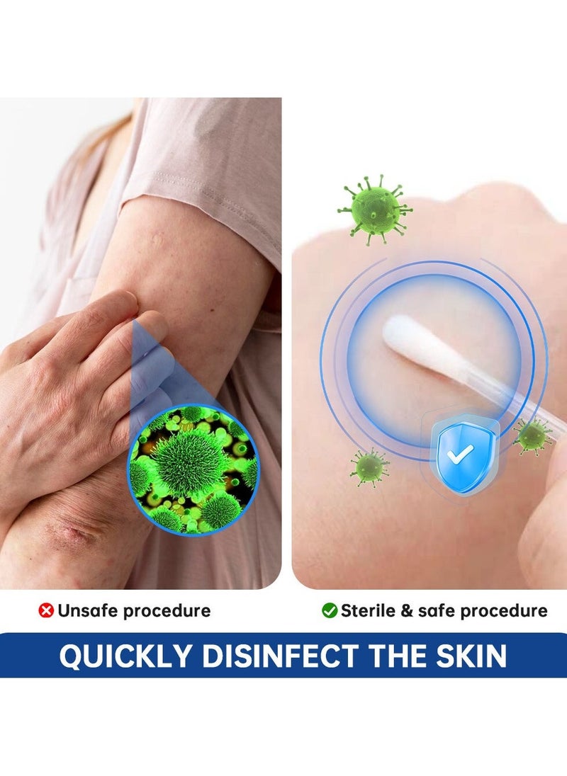 Sumifun مسحات كحولية disposable، مسحات كحول 75% للاستخدام المنزلي والسفر والتعقيم الطارئ، 50 قطعة - Image 4