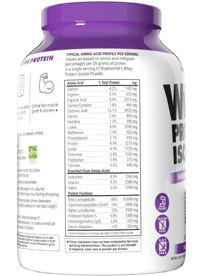 Blue Bonnet بروتين مصل اللبن المعزول 2 رطل #1561 - Image 3