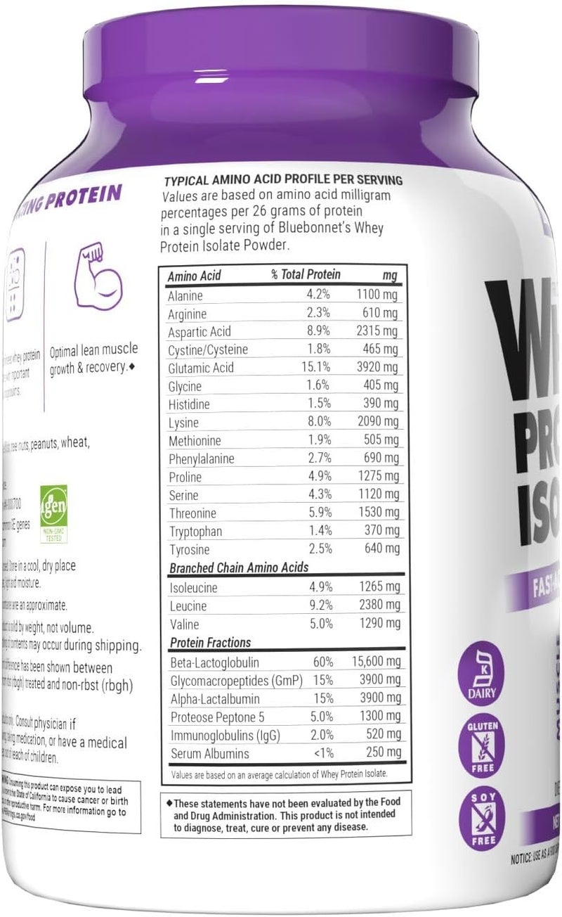 BLUE BONNET WHEY PROTEIN ORIGNAL 2.2 LB - Image 3