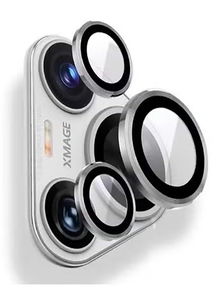 Camera Lens Protector for huawei pura 80 pro, [1 Step Installation Tray] Tempered Glass Screen Protector Metal Individual Camera Cover Accessories Case Friendly (Gold )  - Image 2
