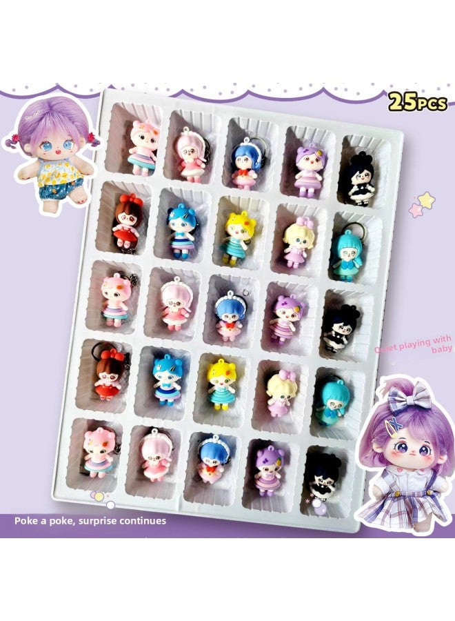 25 Hole Cute Cotton Doll Hole Le Blind Box Doll Pendant Keychain Commissary Poke Poke Le Children's Toys-Color:25 Hole Slam Dunk Master Big Doll Hole Music