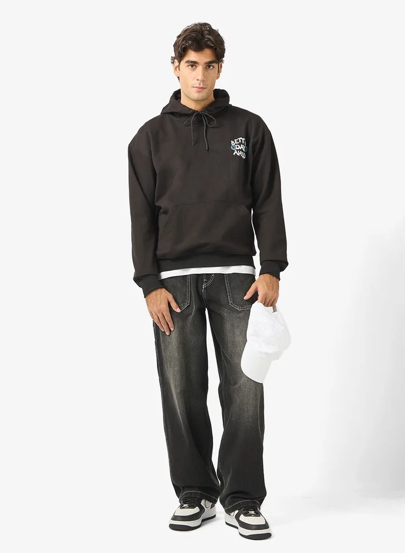 Seventy Five  Graphic Print Hoodie for Men | Best Price UAE