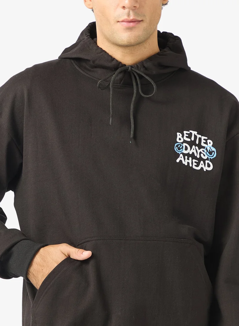 Seventy Five  Graphic Print Hoodie for Men | Best Price UAE