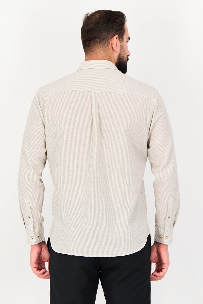 JACK & JONES Men Regular Fit Long Sleeve Stripe Casual Shirt, Multicolor - Image 2