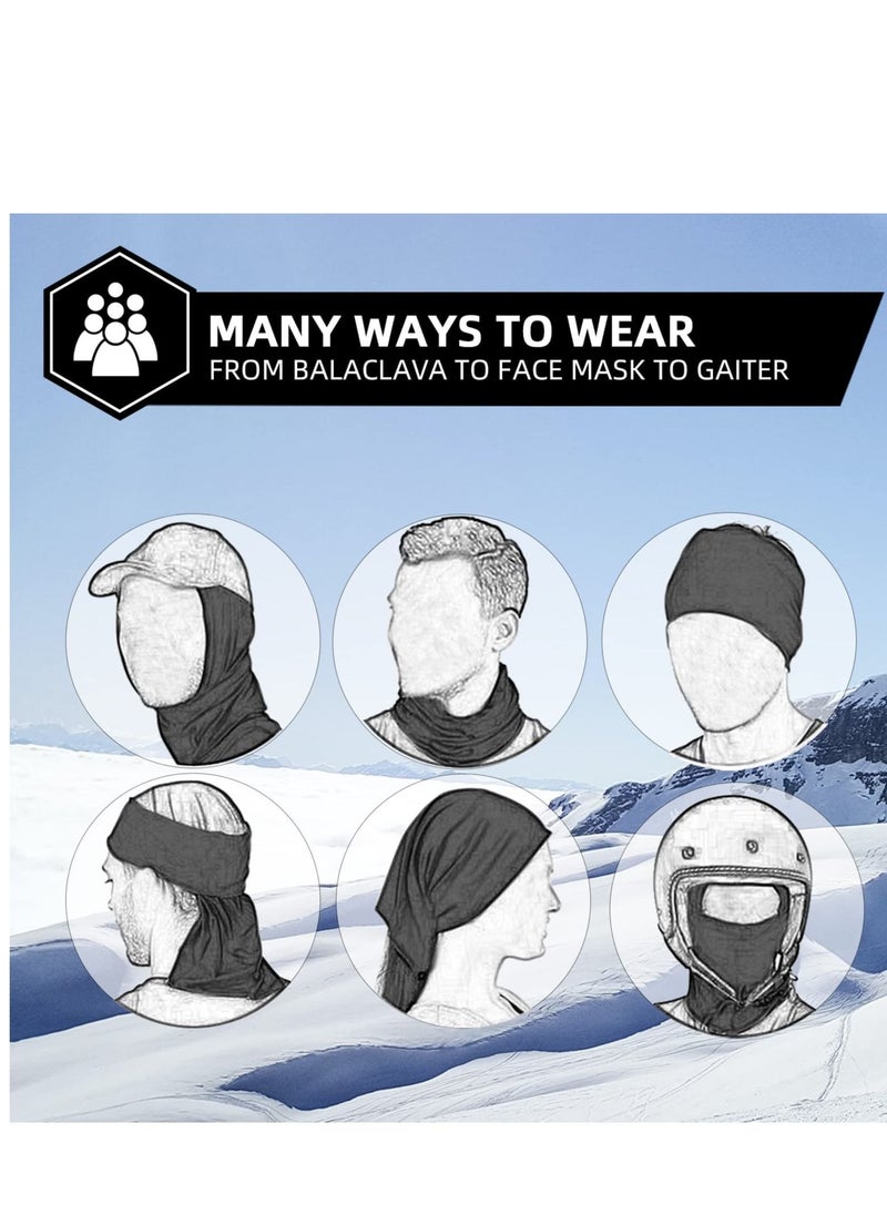 Excefore - Cold Weather Balaclava Ski Mask for Men Windproof Thermal Winter Scarf Mask Women Neck Warmer Hood for Cycling - Image 1