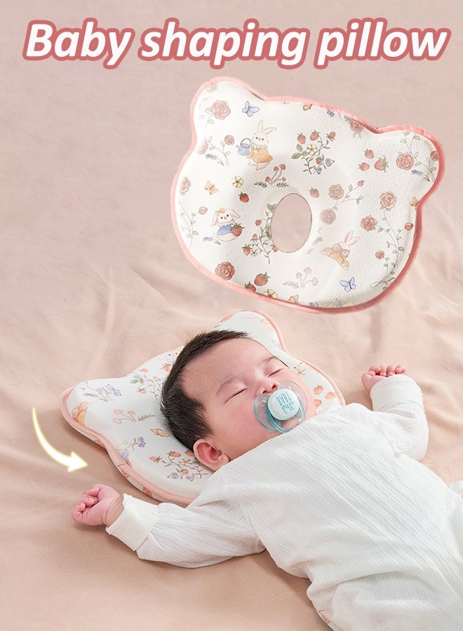 Baby neck support pillow Baby's head shaping pillow Memory foam pillow core Prevention and correction of eccentricity Baby pillows Suitable for newborns - Image 1