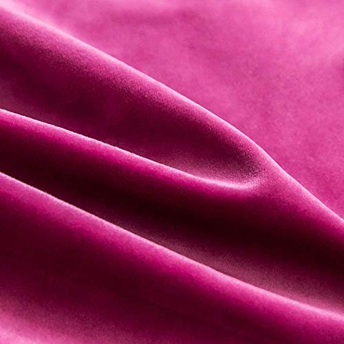 Khooti Decorative Velvet 200 TC Square Cushion Cover Throw Pillow Cover For Living Room Couch Diwan Single Seater Sofa, Colorful Modern Small 16X16 Inches/40X40 Cm (Color-Pink)(Set Of 2 Pcs) C2 - Image 3