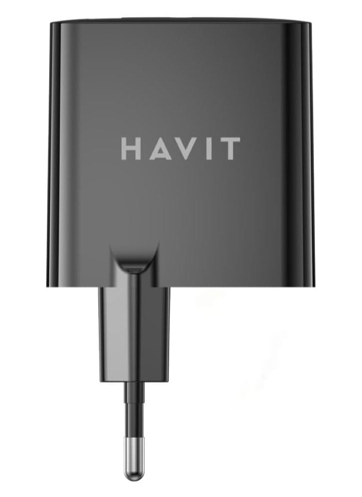 havit Havit wall Charger PD45wat dual port with Gan technology for Laptop and MACBOOK and Google pixel and Iphone model uc45pro  - Image 4