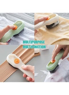 Generic 1Pcs Of Multifunctional Brush With Soap Dispenser For Cleaning Shoes And Kitchen Dishes With a Long Handle - Green  - Image 4