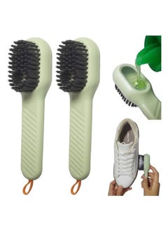 Generic 1Pcs Of Multifunctional Brush With Soap Dispenser For Cleaning Shoes And Kitchen Dishes With a Long Handle - Green  - Image 1
