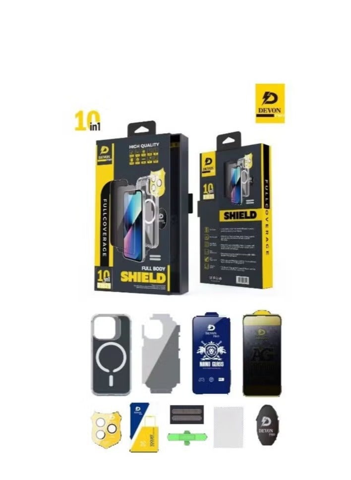 Devon iPhone 15 Pro Protection (Privacy Case) MagSafe 10in1 Package [iPhone Protection Package] The strongest complete protection for your phone ever - Image 3