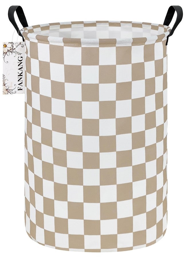 FANKANG Storage Basket, Nursery Hamper Canvas Laundry Basket Foldable with Waterproof PE Coating Large Storage Baskets for Kids Boys and Girls, Office, Bedroom, Clothes,Toys(Beige flag) - Image 1