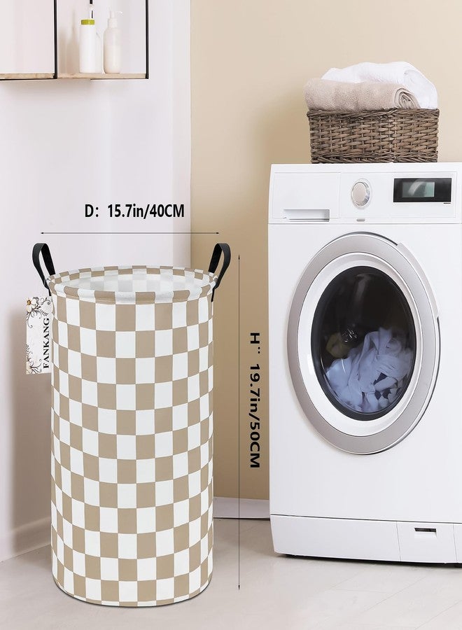 FANKANG Storage Basket, Nursery Hamper Canvas Laundry Basket Foldable with Waterproof PE Coating Large Storage Baskets for Kids Boys and Girls, Office, Bedroom, Clothes,Toys(Beige flag) - Image 2