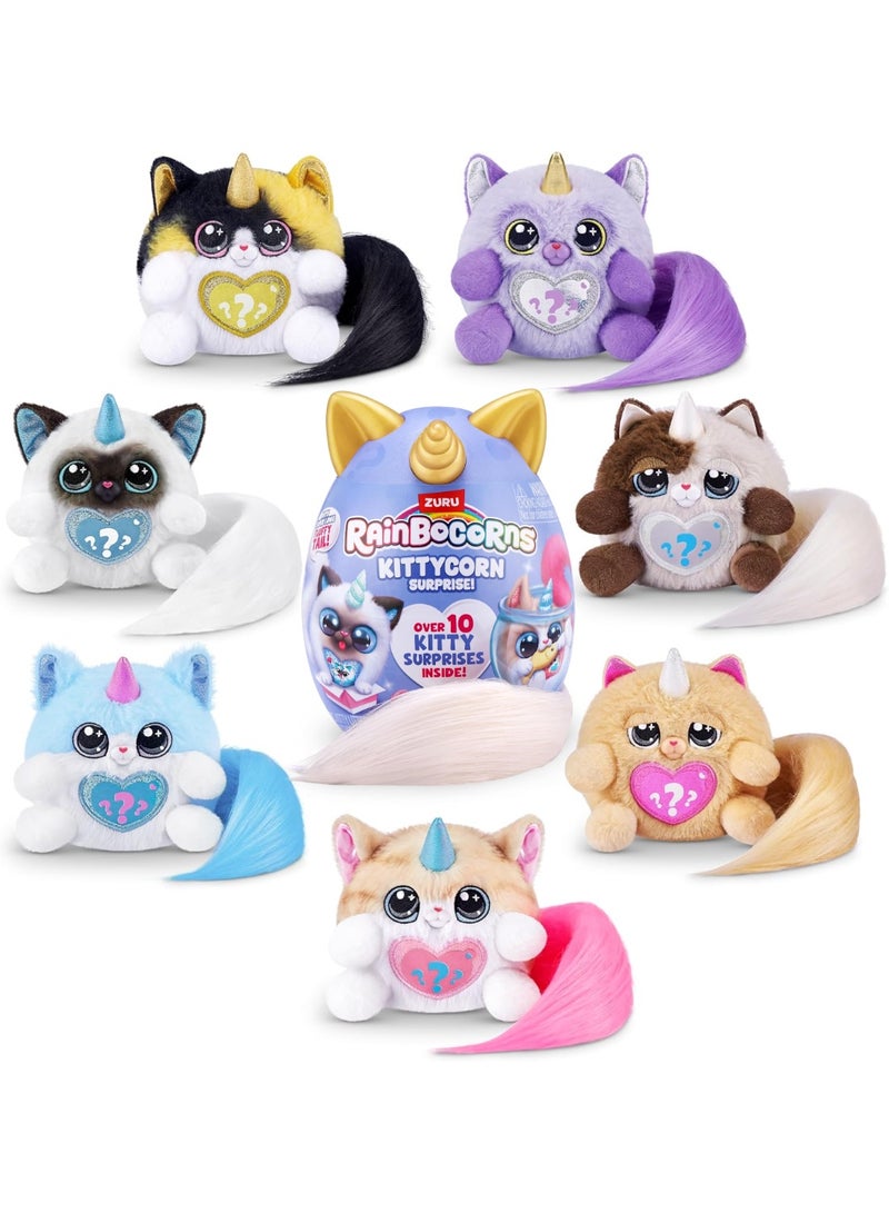 Rainbocorns Kittycorn Surprise Plush (Nia) – Small Collectible Stuffed Animal Toy with Surprise Accessories for Kids Ages 3+ - Image 4