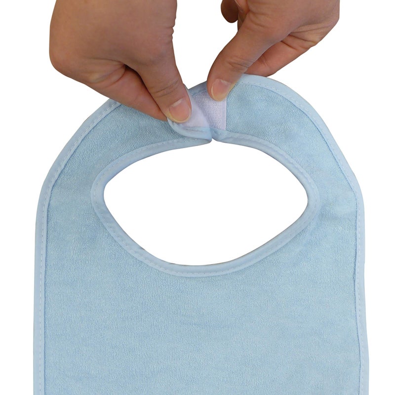 نيت سولوشنس 8 Count Multi-Color Solid Knit Terry Feeder Bib, Boy - Image 5